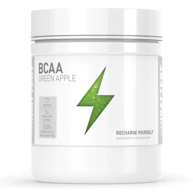 Battery BCAA, 500g, Zelena jabuka