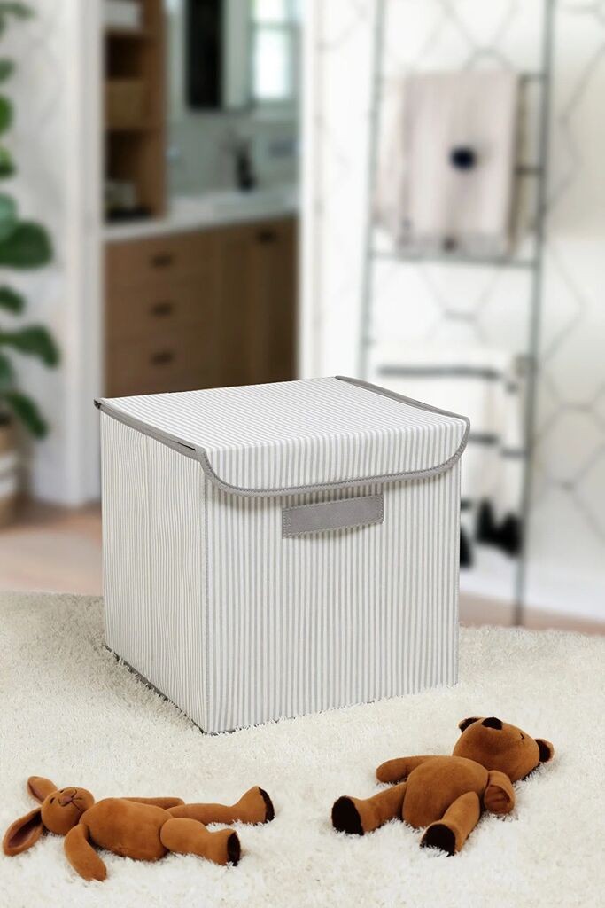 Aberto Design kutija za odlaganje YLC420, sivo-bijela