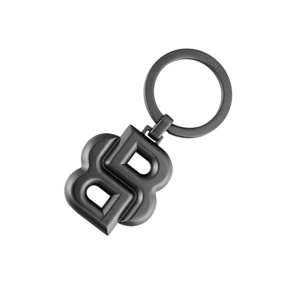 Hugo Boss Privjesak za ključeve Double B HAK567D, Sivi