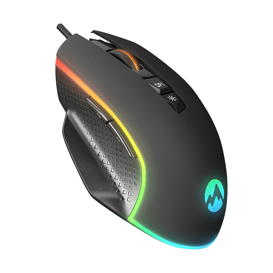 Everest Gaming miš gaming Rage-X2, USB, 800/1600/3200/4800/6400 DPI, 7D, Crni