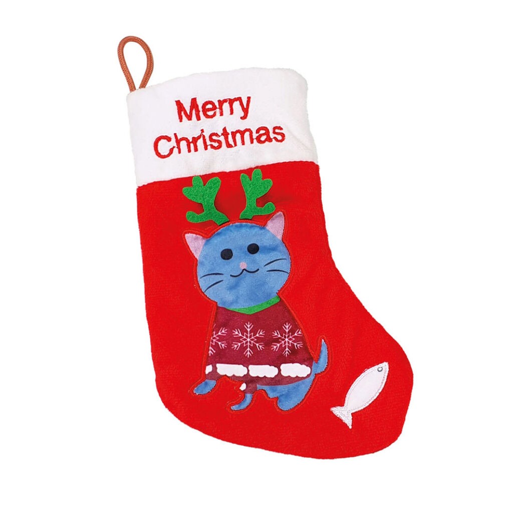 Nobby Igračka za mačke Xmas Čarapa za poklone, 20cm