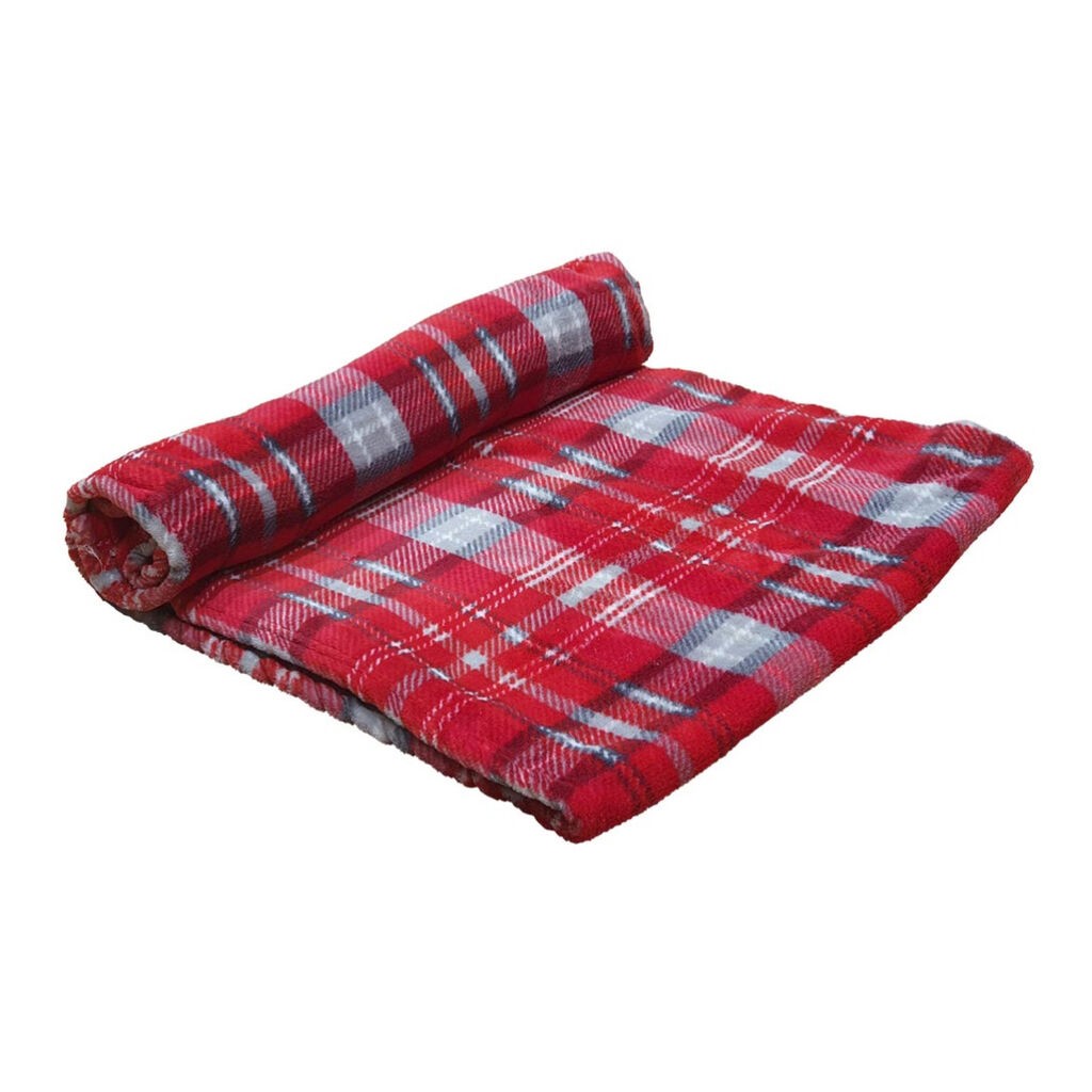 Nobby Deka za pse Xmas Kareli 100x150cm, Crvena