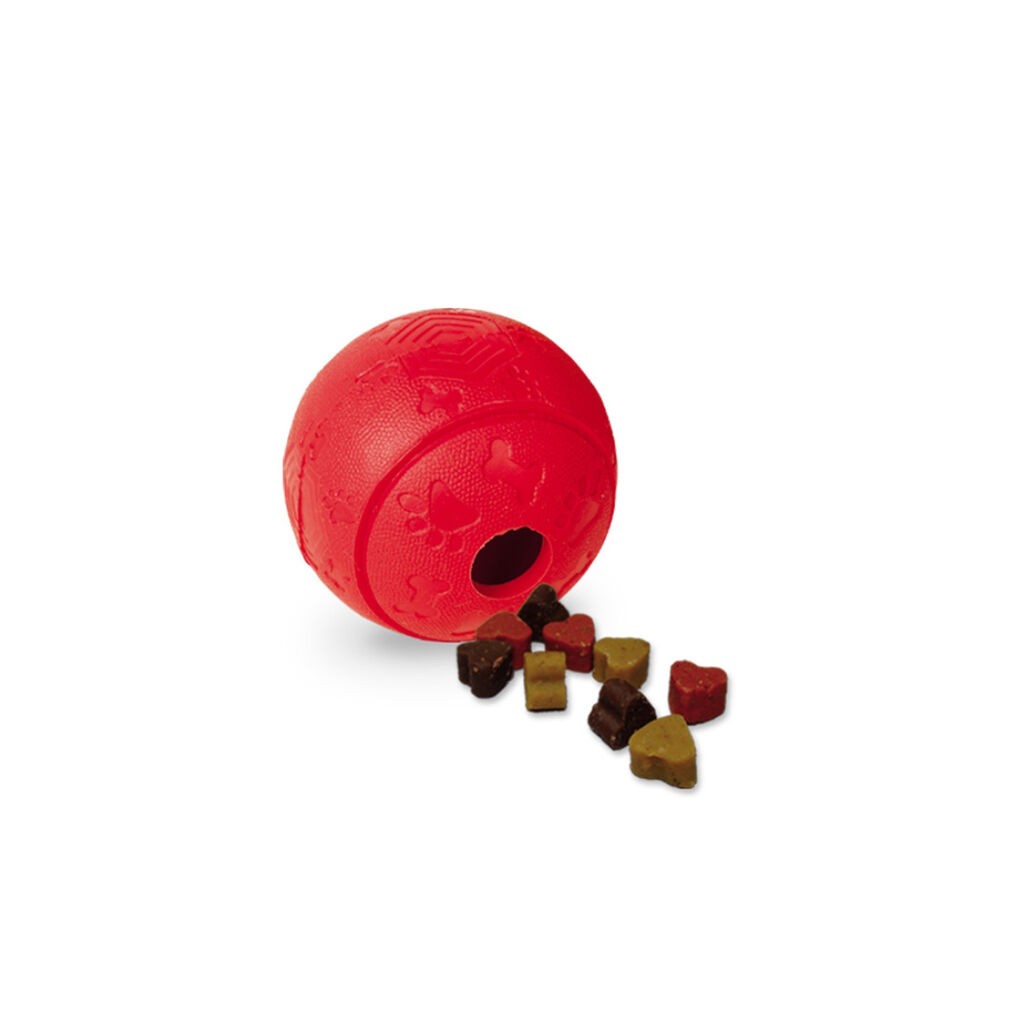 Nobby Igračka za pse Rubber Snackball, 8cm, Crvena
