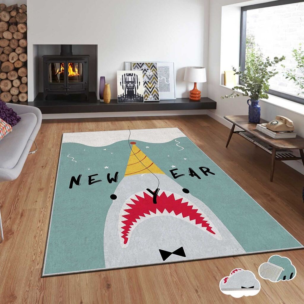 Conceptum Hypnose Tepih sa novogodišnjim motivima Asr-Crpt-16, Pravougaoni, 140 x 220 cm, Šareni