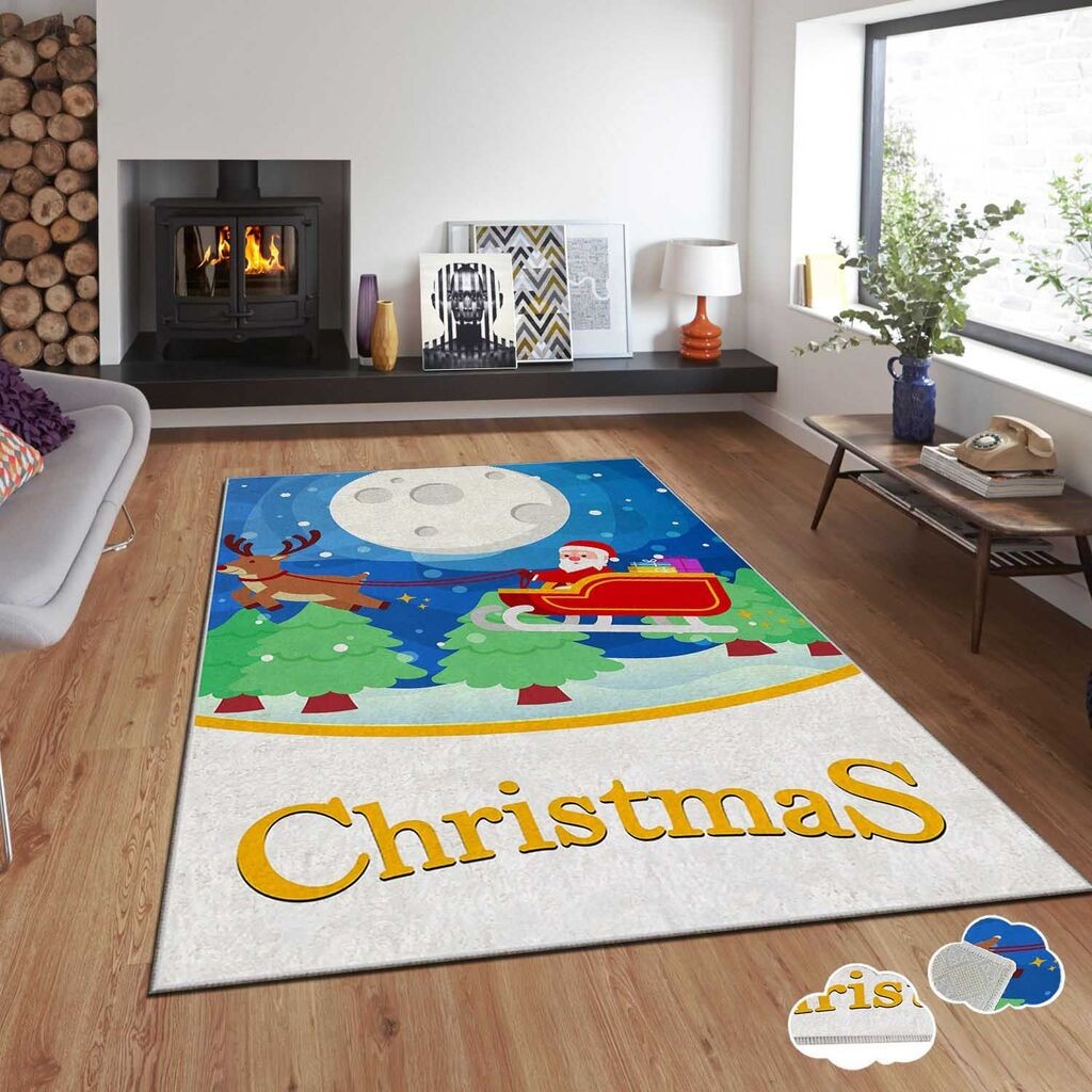 Conceptum Hypnose Tepih sa novogodišnjim motivima Asr-Crpt-92, Pravougaoni, 160 x 230 cm, Šareni