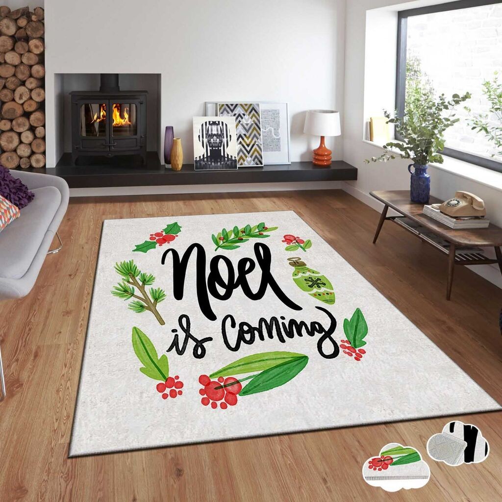 Conceptum Hypnose tepih s novogodišnjim motivima Asr-Crpt-66, Pravougaoni, 160 x 230 cm, Šareni