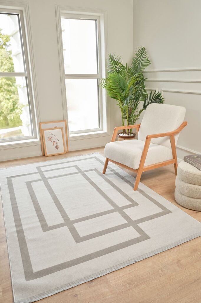 Conceptum Hypnose tepih Moderno 3338, pravokutni, 80 x 150 cm, sivo-bež