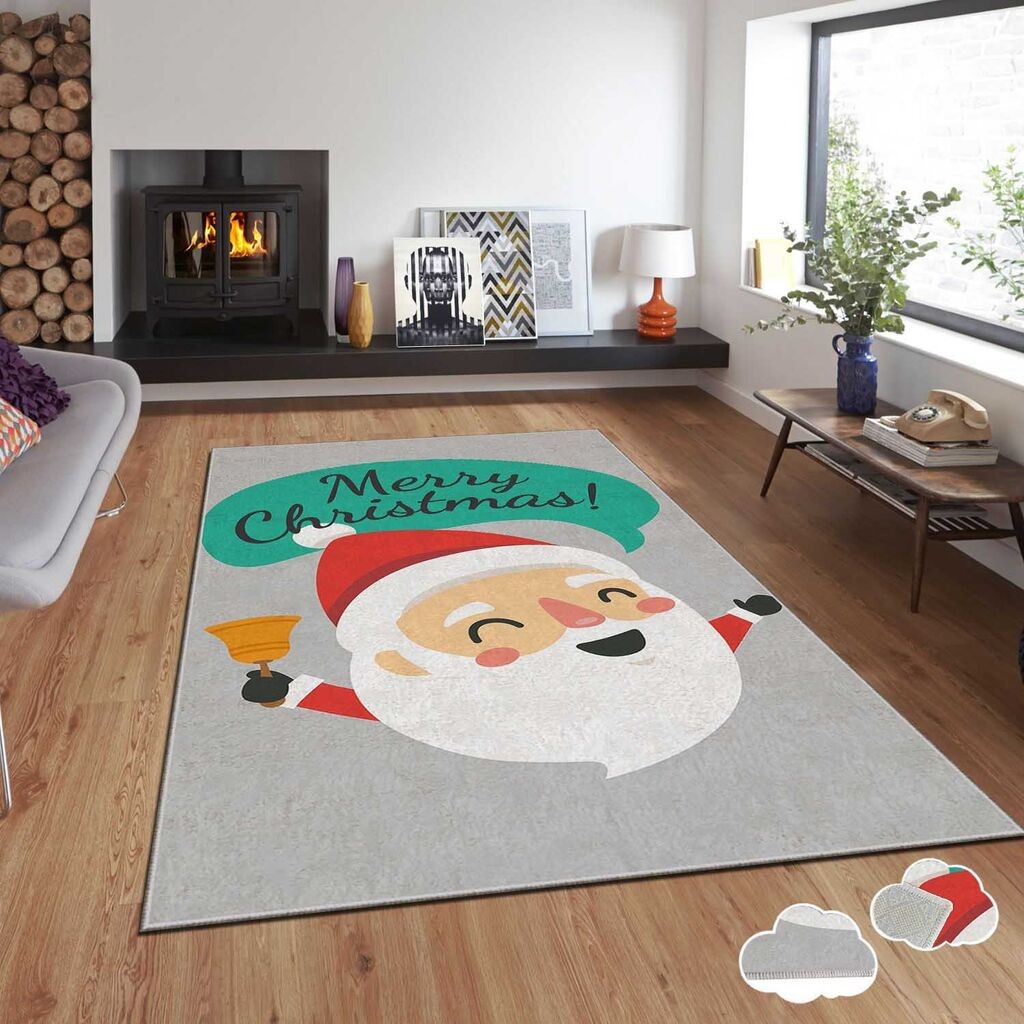 Conceptum Hypnose tepih s novogodišnjim motivima Asr-Crpt-37, Pravougaoni, 100 x 140 cm, Šareni