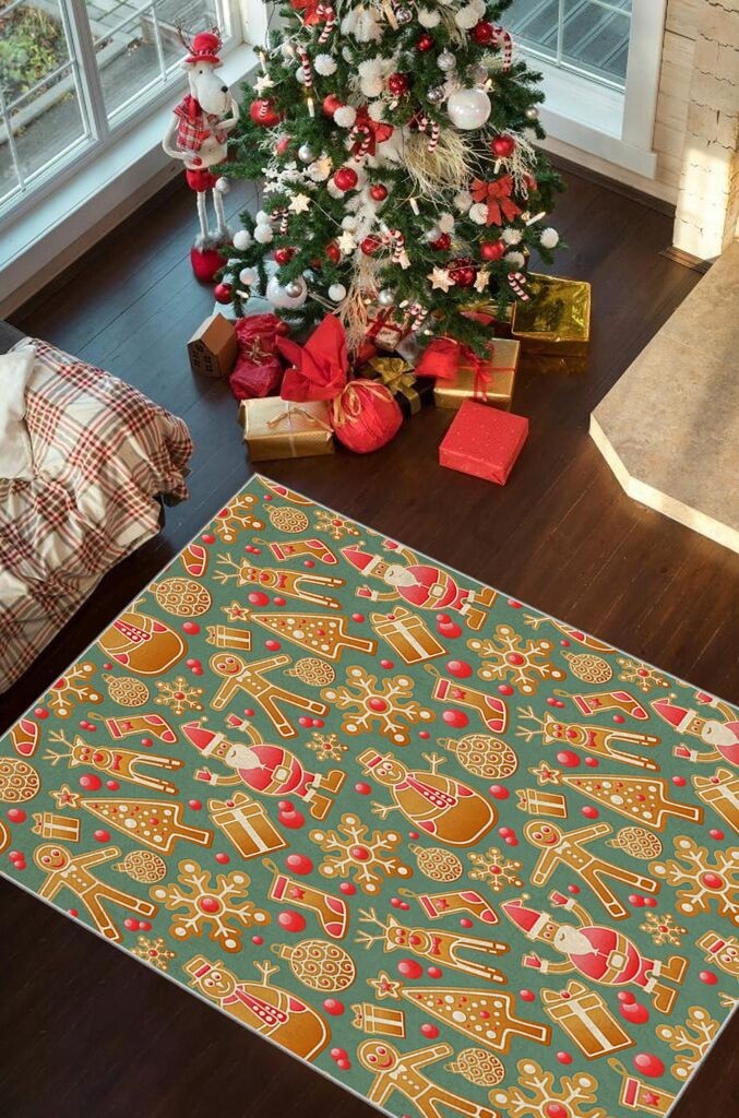 Conceptum Hypnose Tepih sa novogodišnjim motivima Chr_4, Pravougaoni, 100 x 140 cm, Šareni