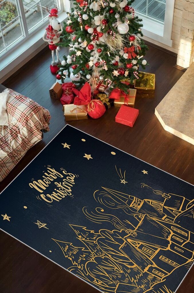 Conceptum Hypnose Tepih sa novogodišnjim motivima Chr_3, Pravougaoni, 100 x 140 cm, Šareni