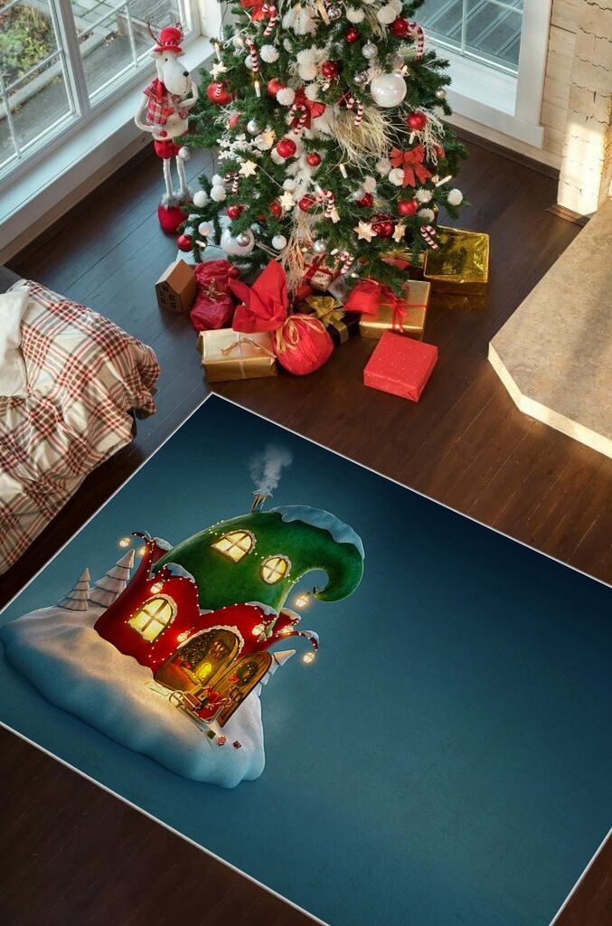 Conceptum Hypnose tepih s novogodišnjim motivima Chr_8, pravokutni, 80 x 140 cm, šareni