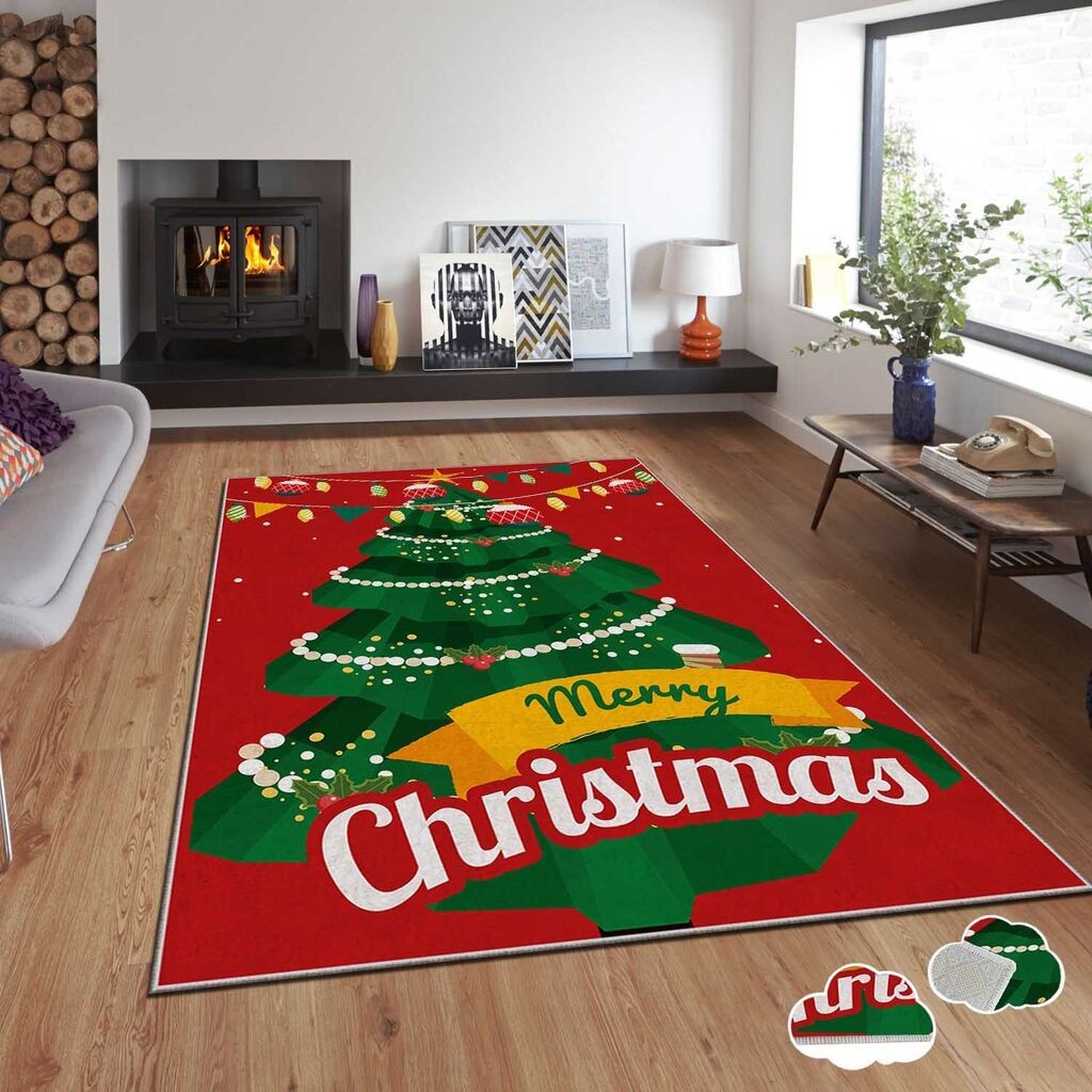 Conceptum Hypnose tepih s novogodišnjim motivima Asr-Crpt-2, pravokutni, 100 x 140 cm, šareni