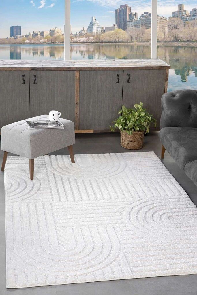 Conceptum Hypnose tepih 0691B, pravokutni, 160 x 300 cm, bež