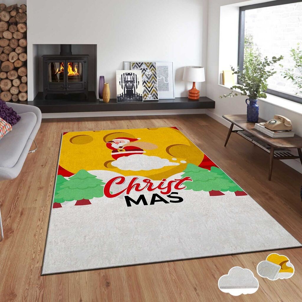 Conceptum Hypnose tepih s novogodišnjim motivima Asr-Crpt-94, Pravougaoni, 100 x 140 cm, Šareni