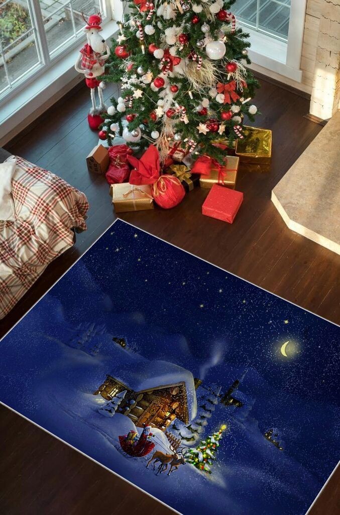 Conceptum Hypnose Tepih sa novogodišnjim motivima Chr_5, Pravougaoni, 100 x 140 cm, Šareni