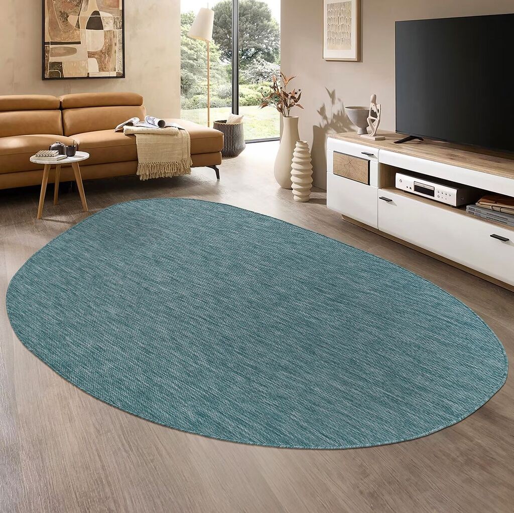 Conceptum Hypnose Carpet Theme 9036, Ovalan, 120 x 180 cm, Tirkizna