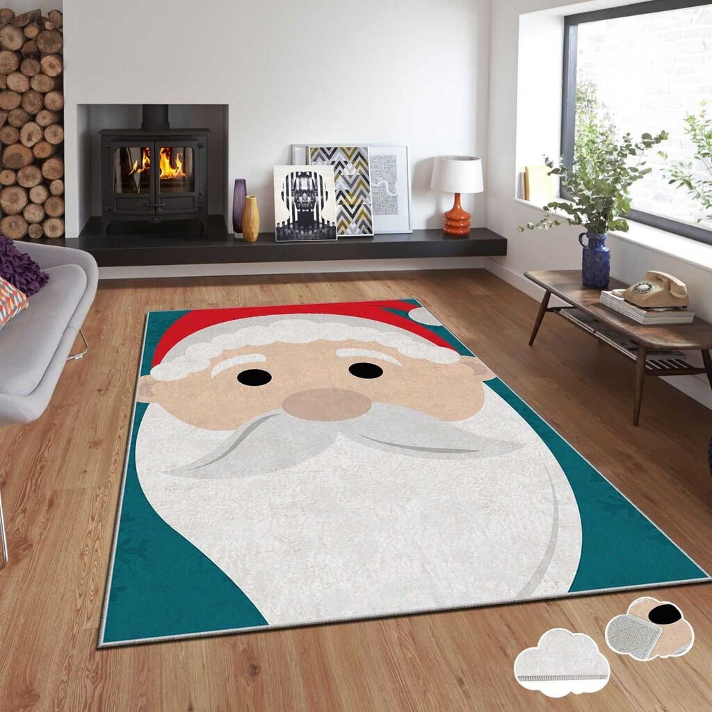 Conceptum Hypnose tepih s novogodišnjim motivima Asr-Crpt-51, Pravougaoni, 80 x 140 cm, Šareni