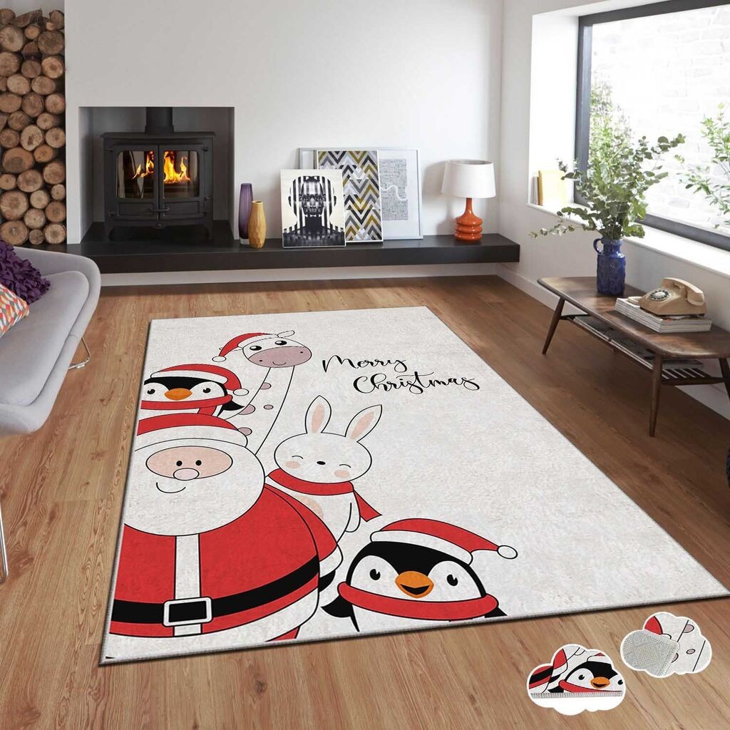 Conceptum Hypnose tepih s novogodišnjim motivima Asr-Crpt-79, Pravougaoni, 80 x 140 cm, Šareni