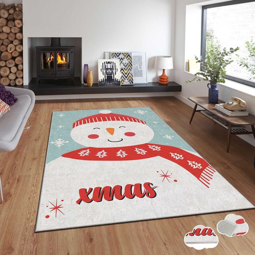 Conceptum Hypnose tepih s novogodišnjim motivima Asr-Crpt-89, Pravougaoni, 100 x 140 cm, Šareni