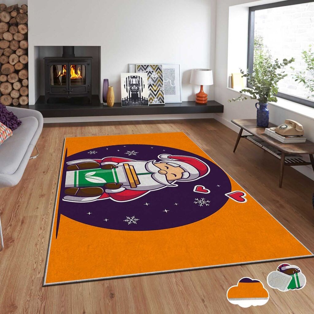 Conceptum Hypnose tepih s novogodišnjim motivima Asr-Crpt-52, Pravougaoni, 100 x 140 cm, Šareni