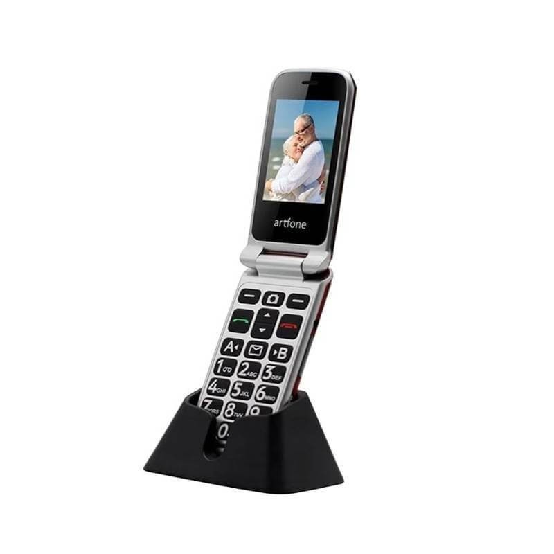 Artfon Telefon na tipke C10 preklop, Sivi