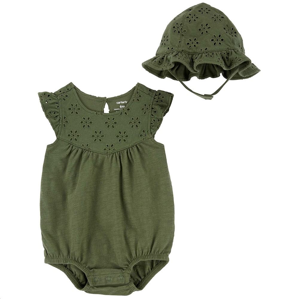 Carter's Set za djevojčice, Zeleni