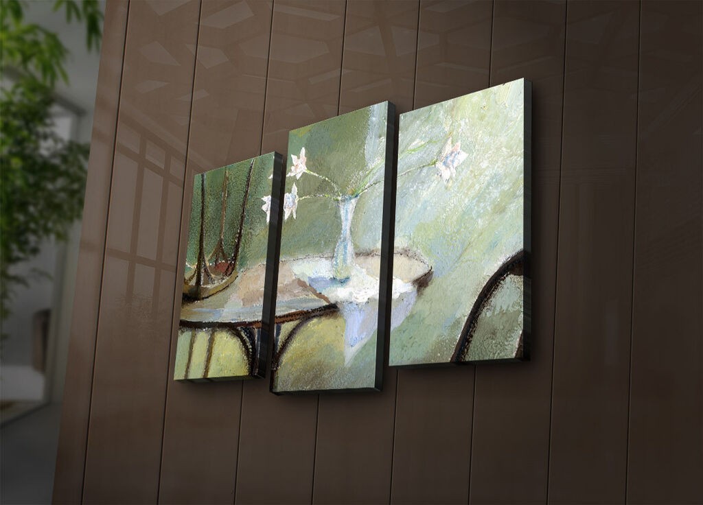 Wallity Set slika sa LED rasvjetom 3PATIACT-20, 3 dijela