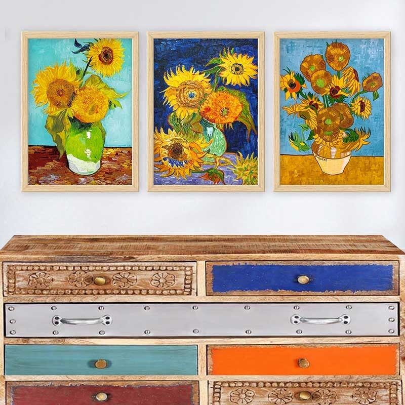 Wallity Set uramljenih slika 3NTC_UN1254789, 3 dijela