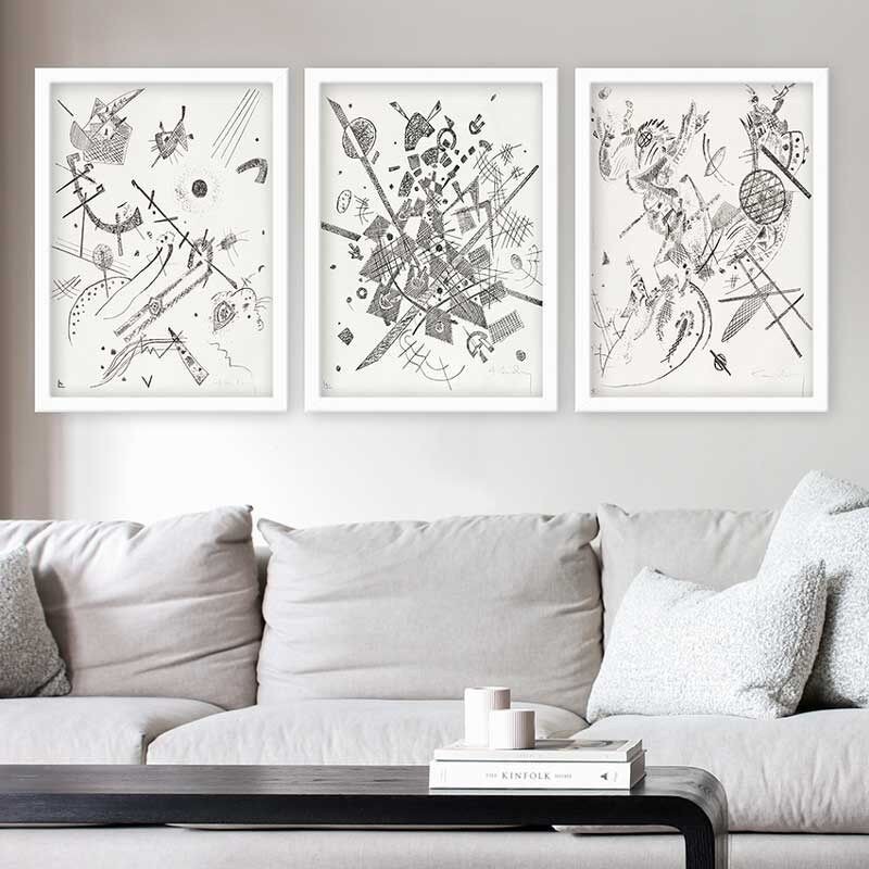 Wallity Set uramljenih slika 3BC_UN2968500, 3 dijela