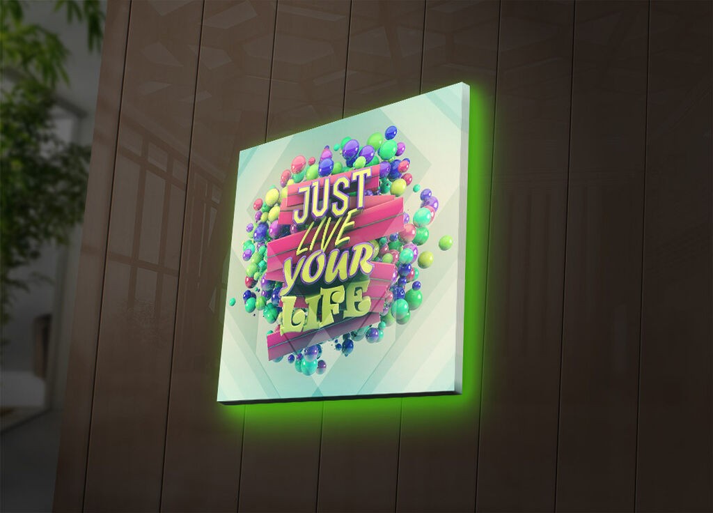 Zidna slika sa LED osvetljenjem 2828DACT-38, 28x28 cm