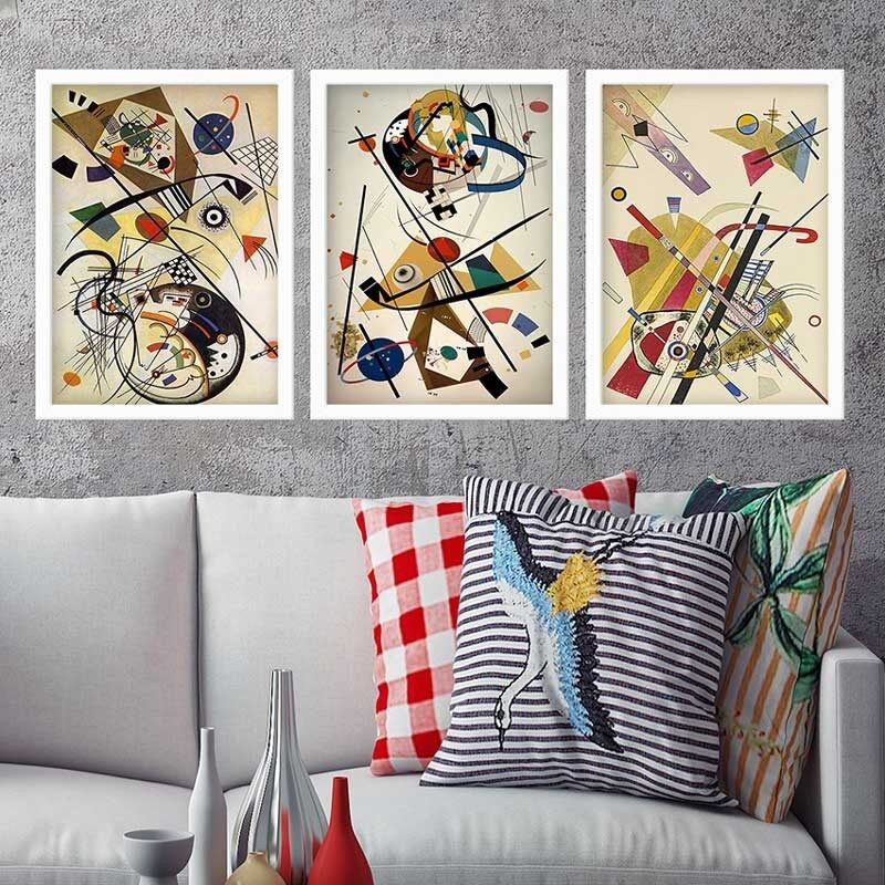 Wallity Set uramljenih slika 3BC_UN2962870, 3 dijela