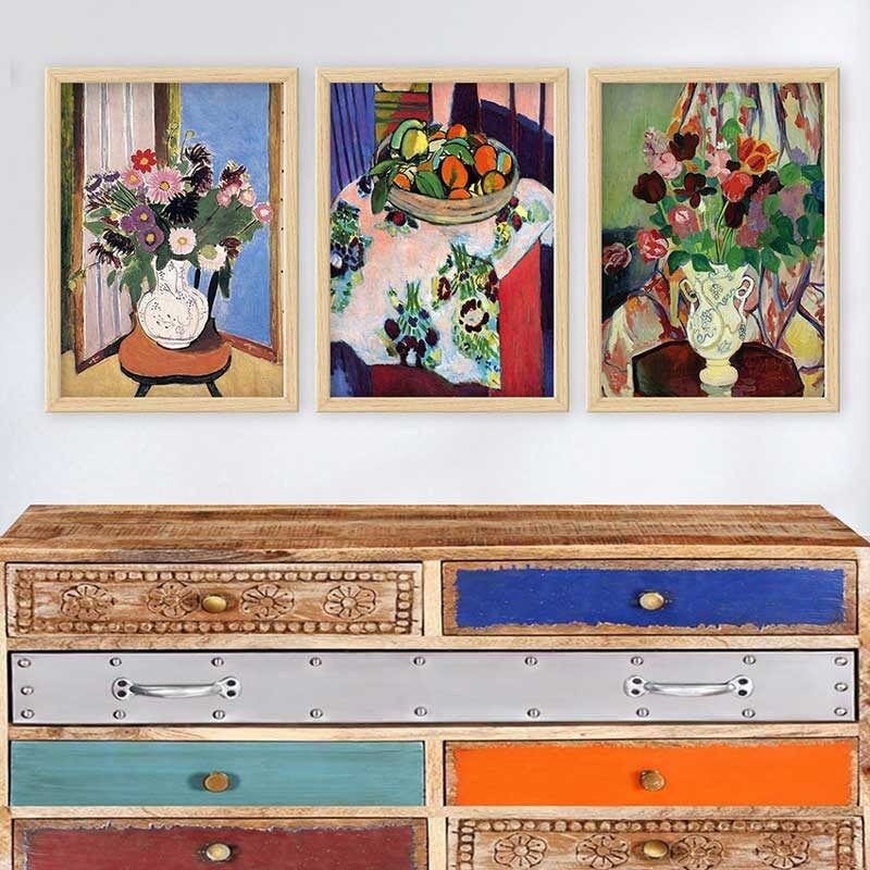 Wallity Set uramljenih slika 3NTC_UN0332494, 3 dijela