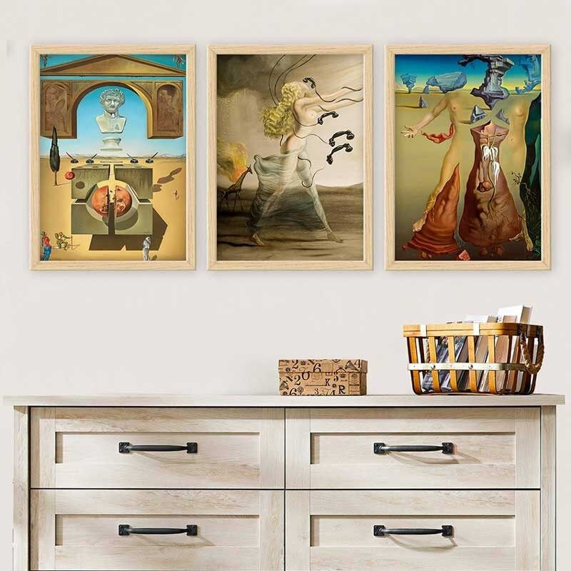 Wallity Set uramljenih slika 3NTC_UN1385243, 3 dijela