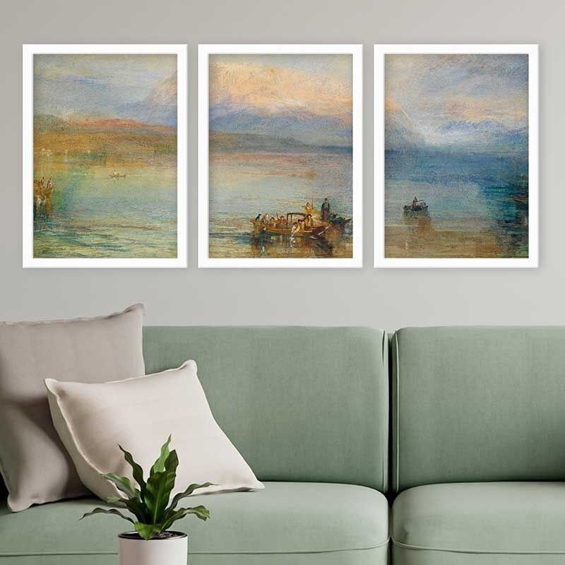 Wallity Set uokvirenih slika 3BC_UN54424, 3 dijela