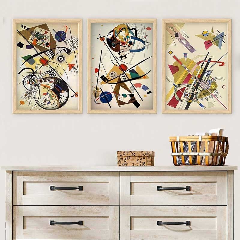 Wallity Set uramljenih slika 3NTC_UN2962870, 3 dijela