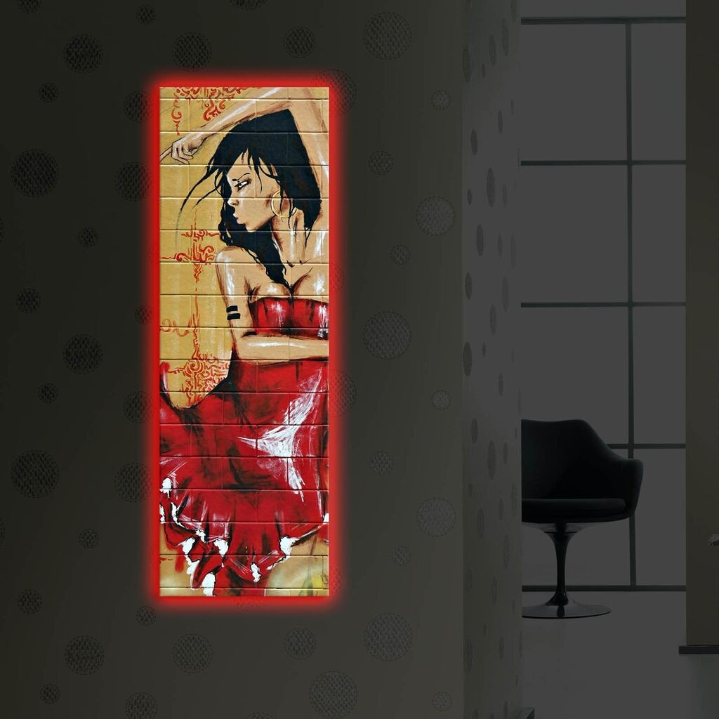 Zidna slika sa LED osvetljenjem 3090DACT-52, 30x90 cm