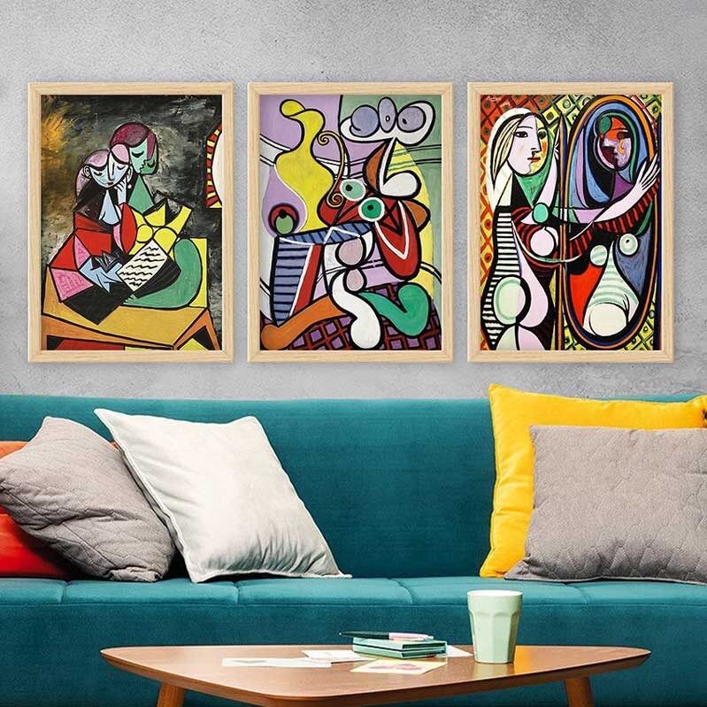 Wallity Set uramljenih slika 3NTC_UNPP01, 3 dijela