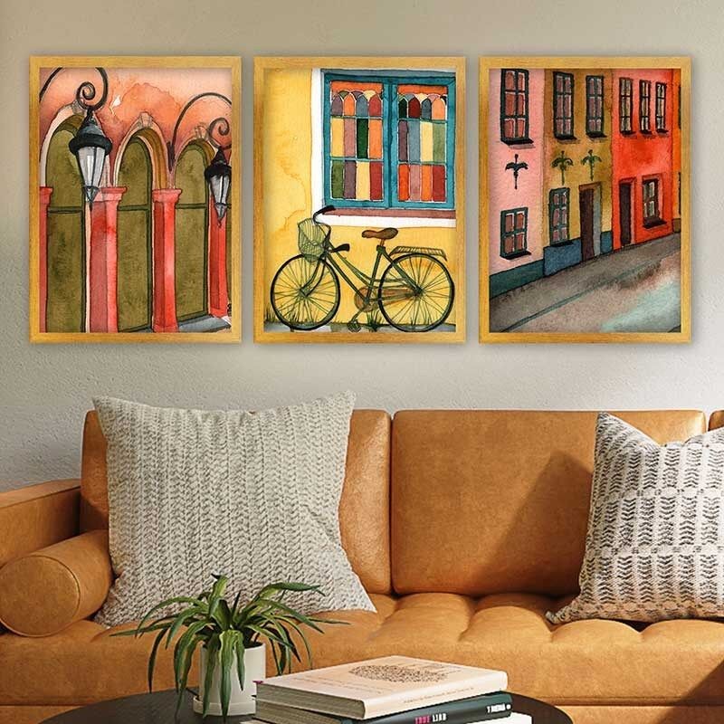 Wallity Set uramljenih slika 3AC_255218, 3 dijela