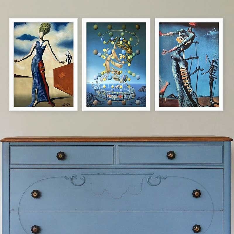 Wallity Set uokvirenih slika 3BC_UN24751, 3 dijela