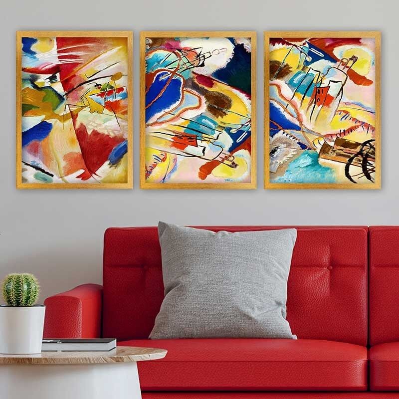 Wallity Set uramljenih slika 3AC_UN3933039, 3 dijela