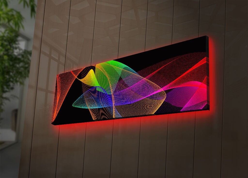 Zidna slika sa LED osvetljenjem 3090DACT-60, 30x90 cm