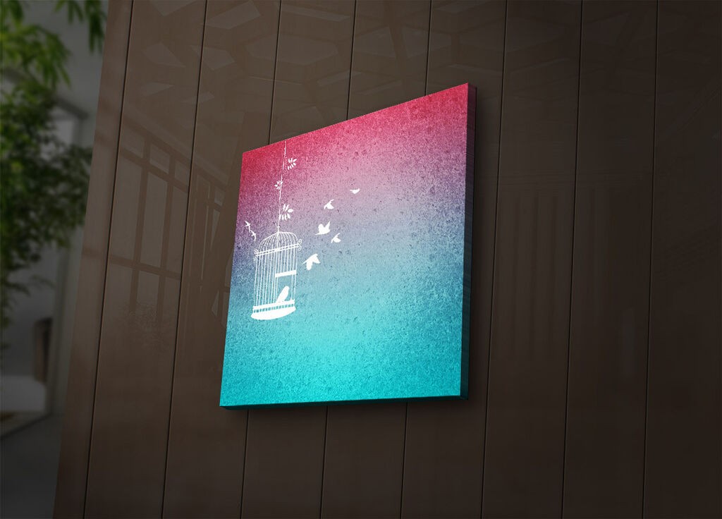 Zidna slika sa LED osvetljenjem 2828IACT-33, 28x28 cm