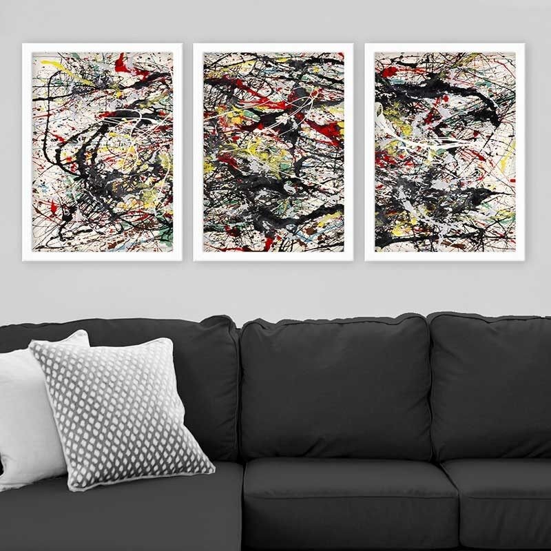 Wallity Set uramljenih slika 3BC_UN1438755097, 3 dijela