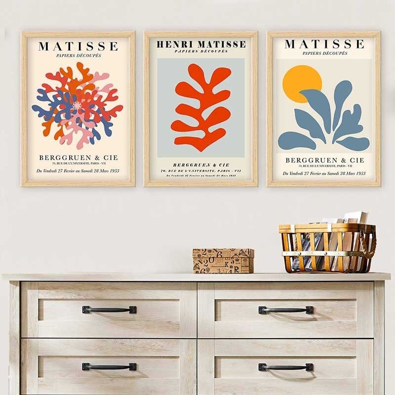 Wallity Set uramljenih slika 3NTC_UN161162, 3 dijela