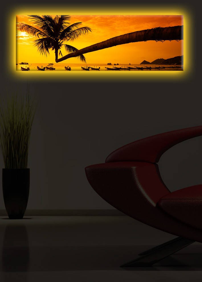 Zidna slika sa LED osvetljenjem 3090DACT-22, 30x90 cm