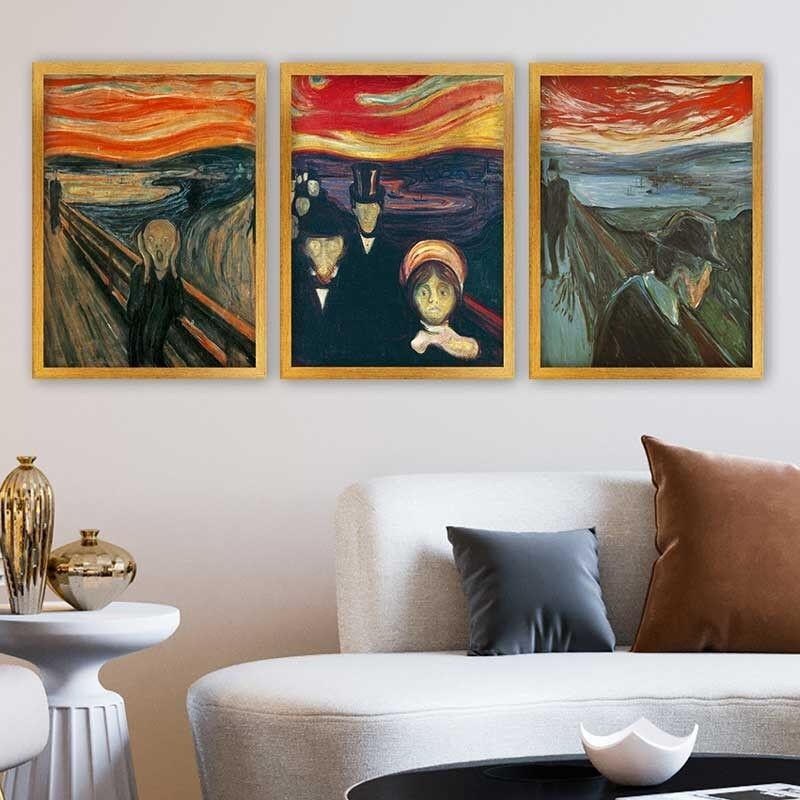 Wallity Set uramljenih slika 3AC_UN524494, 3 dijela