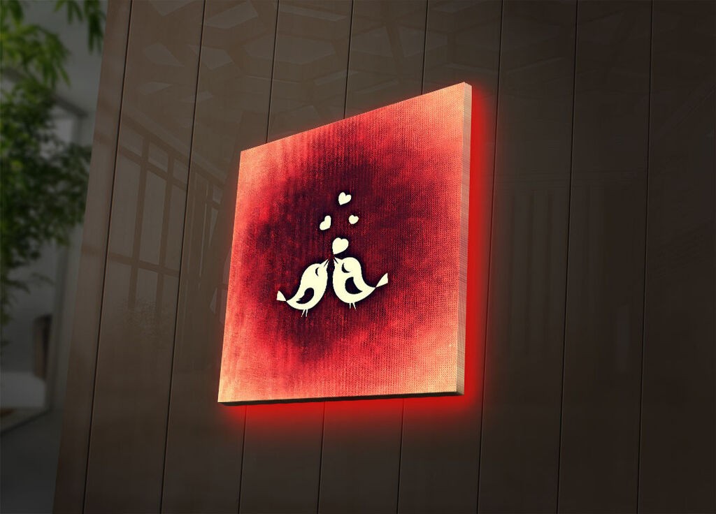 Zidna slika sa LED osvetljenjem 2828DACT-27, 28x28 cm