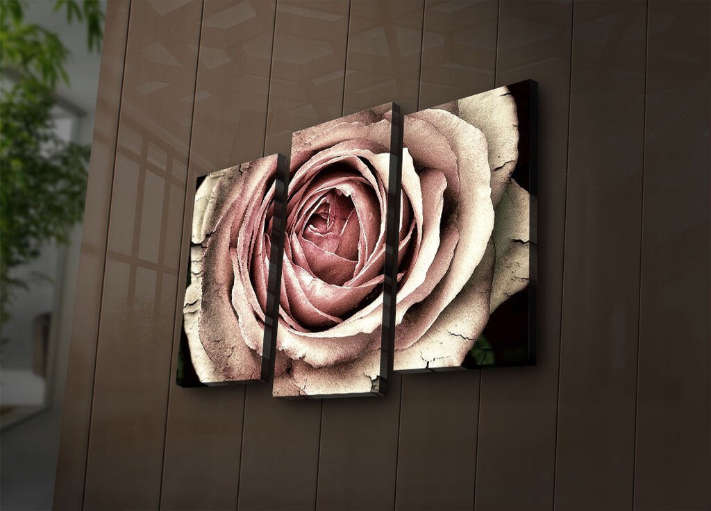 Wallity Set slika sa LED rasvjetom 3PATIACT-28, 3 dijela