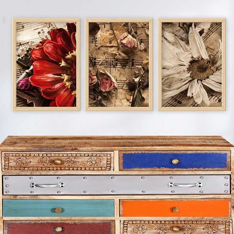 Wallity Set uramljenih slika 3NTC_2292074, 3 dijela