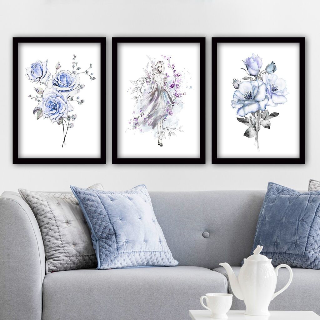 Wallity Set uramljenih slika 3SC131, 3 dijela